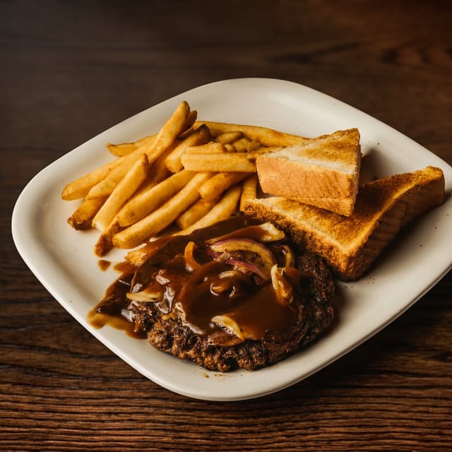 Hamburger Steak.